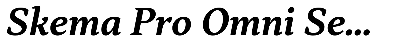Skema Pro Omni Semi Bold Italic
